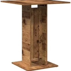 vidaXL Balkongmöbler>Bistrobord åldrat trä 60x60x75 cm konstruerat trä