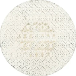 vidaXL Småbord>Bistrobord vintage stil rund metall 40x70 cm vit