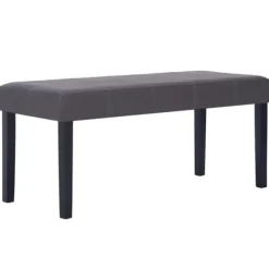 vidaXL Balkongmöbler>Bänk 106 cm konstläder grå