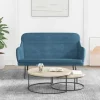 vidaXL Soffor>Bänk blå 110x76x80 cm sammet