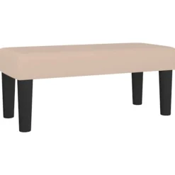 vidaXL Balkongmöbler>Bänk cappuccino 70x30x30 cm konstläder