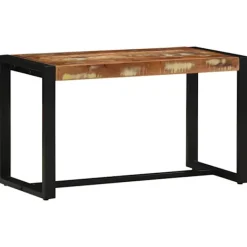 vidaXL Balkongmöbler>Bänk flerfärgad 80x35x45 cm massivt trä återvunnet