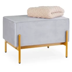 Northix Sittpuffar>Bänk i sammet