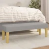 vidaXL Balkongmöbler>Bänk ljusgrå 100x30x30 cm tyg
