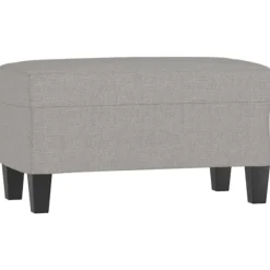 vidaXL Pallar>Bänk ljusgrå 70x35x41 cm tyg