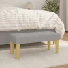vidaXL Balkongmöbler>Bänk ljusgrå 70x30x30 cm tyg