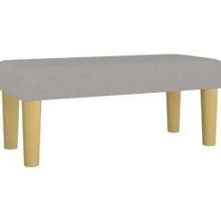 vidaXL Balkongmöbler>Bänk ljusgrå 70x30x30 cm tyg