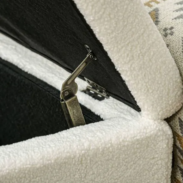 Northio Kistor & Koffertar>Bänk med förvaringsutrymme, stoppad bänk, sängbänk med träben, sittbräda för hall, sovrum, vardagsrum, 102 x 45 x 46cm