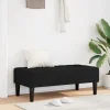 vidaXL Balkongmöbler>bänk med kudde Svart 113 x 57 x 39 cm tyg