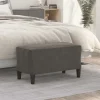 vidaXL Pallar>Bänk mörkgrå 70x35x41 cm sammet