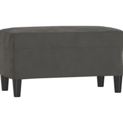 vidaXL Pallar>Bänk mörkgrå 70x35x41 cm sammet