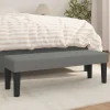 vidaXL Balkongmöbler>Bänk mörkgrå 100x30x30 cm tyg