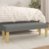 vidaXL Balkongmöbler>Bänk mörkgrå 100x30x30 cm tyg
