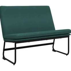 vidaXL Soffor>Bänk mörkgrön 100x75x76 cm tyg