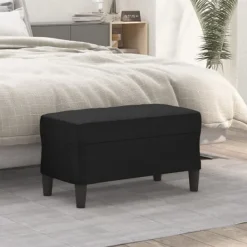 vidaXL Pallar>Bänk svart 70x35x41 cm konstläder