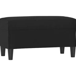 vidaXL Pallar>Bänk svart 70x35x41 cm konstläder