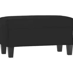 vidaXL Pallar>Bänk svart 70x35x41 cm mikrofibertyg