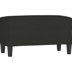 vidaXL Pallar>Bänk svart 70x35x41 cm tyg