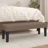 vidaXL Balkongmöbler>Bänk taupe 100x30x30 cm tyg