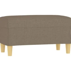 vidaXL Sittpuffar>Bänk taupe 70x35x41 cm tyg