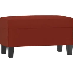 vidaXL Pallar>Bänk vinröd 70x35x41 cm konstläder