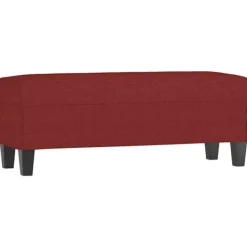vidaXL Sängar>Bänk vinröd 100x35x41 cm tyg