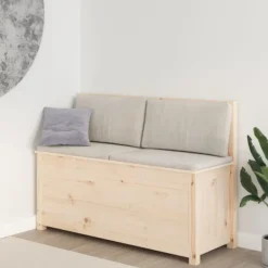 vidaXL Balkongmöbler>Bänk 110x41x76,5 cm massiv furu