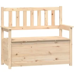 vidaXL Balkongmöbler>Bänk 112,5x51,5x96,5 cm massiv furu