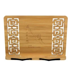 Småbord>Bokhylla i bambu, läs- och vilo-hållare, recept, hopfällbar bordsram för surfplatta, med ihåligt och elegant mönster