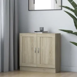 vidaXL Skåp>Bokhylla sonoma-ek 82,5x30,5x80 cm konstruerat trä