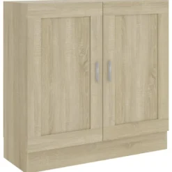 vidaXL Skåp>Bokhylla sonoma-ek 82,5x30,5x80 cm konstruerat trä