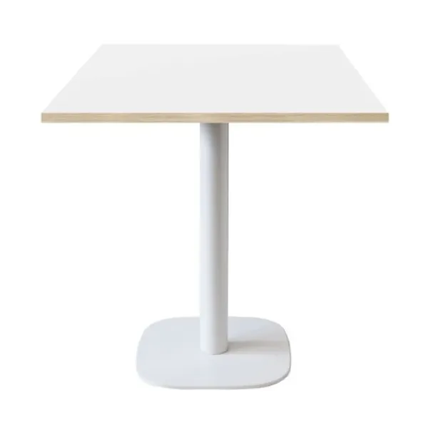 Matbord>Bord 70 x 70 cm - modell Rund fot a träkanter