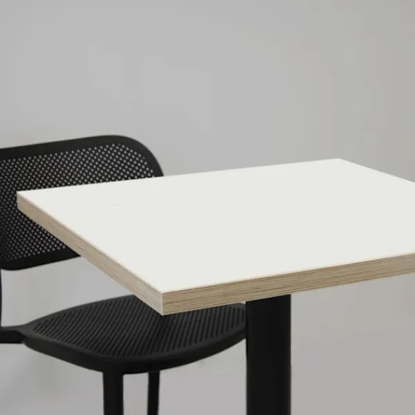 Matbord>Bord 70 x 70 cm - modell Rund fot a träkanter