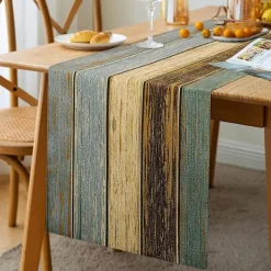 DMstore Matbord>Bordlöpare linne fläckavvisande, vattenavvisande 33 x 183 cm