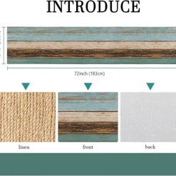 DMstore Matbord>Bordlöpare linne fläckavvisande, vattenavvisande 33 x 183 cm