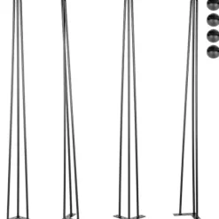 Småbord>Bordsben - VEVOR - 4 st - 28" / 71,1 cm - Kolstål - Lastkapacitet 100 kg -XF25-