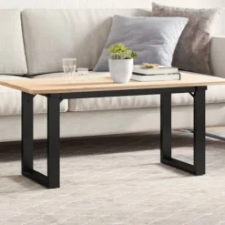 vidaXL Soffbord>Bordsben för soffbord O-ram 90x30x43 cm stål