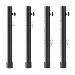 Matbord>Bordsbensförlängare i stål, 4-pack