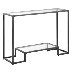 DUOKU Småbord>Bordskonsol - - Rektangulär - Härdat Glas - 2 Nivåer - Kontemporär Design