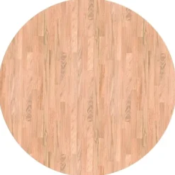 vidaXL Matbord>Bordsskiva Ljusbrun Ø 90 x 4 cm Massivt Ekträ