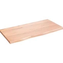 vidaXL Matbord>Bordsskiva ljusbrun 80x40x2 cm behandlad massiv ek