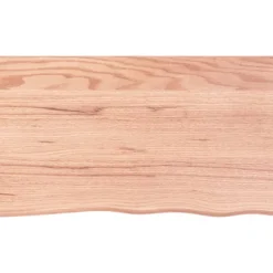 vidaXL Matbord>Bordsskiva ljusbrun 100x60x2 cm behandlad massiv ek