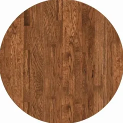 vidaXL Småbord>Bordsskiva Mörkbrun Ø 60 x 4 cm Massivt Ekträ