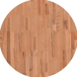 vidaXL Soffbord>Bordsskiva Ø70x1,5 cm rund massivt bokträ