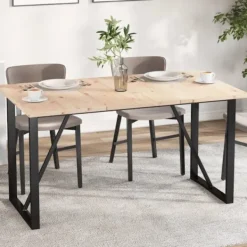 vidaXL Matbord>Bordsskivor 3 st 80x47x2,5 cm rektangulär massiv furu