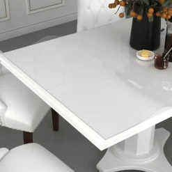 vidaXL Matbord>Bordsskydd genomskinlig 180x90 cm 1,6 mm PVC