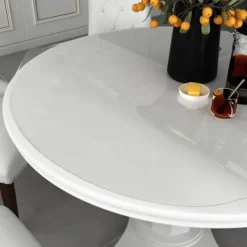 vidaXL Matbord>Bordsskydd genomskinligt Ø 70 cm 1,6 mm PVC