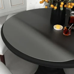 vidaXL Matbord>Bordsskydd matt Ø 60 cm 1,6 mm PVC