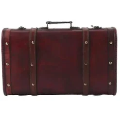 Kistor & Koffertar>Bärbar Vintage Dekorativ Träväska Antik Trälåda Fotorekvisita Hantverksdekoration Trälåda Ornament