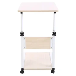 Småbord>Bärbart Multifunktionellt Avtagbart Laptopbord med Hjul Säng Soffa Böcker Vit